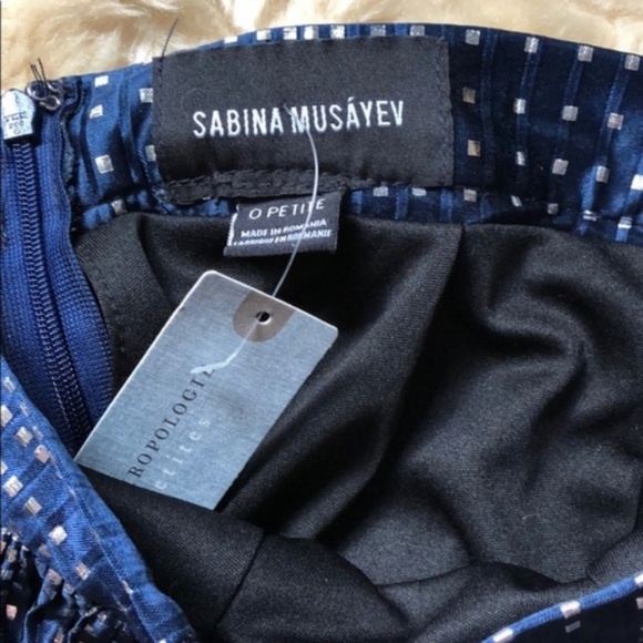 Anthr Sabina Musayev Cassia Shine Midi Skirt Metal - Picture 6 of 8